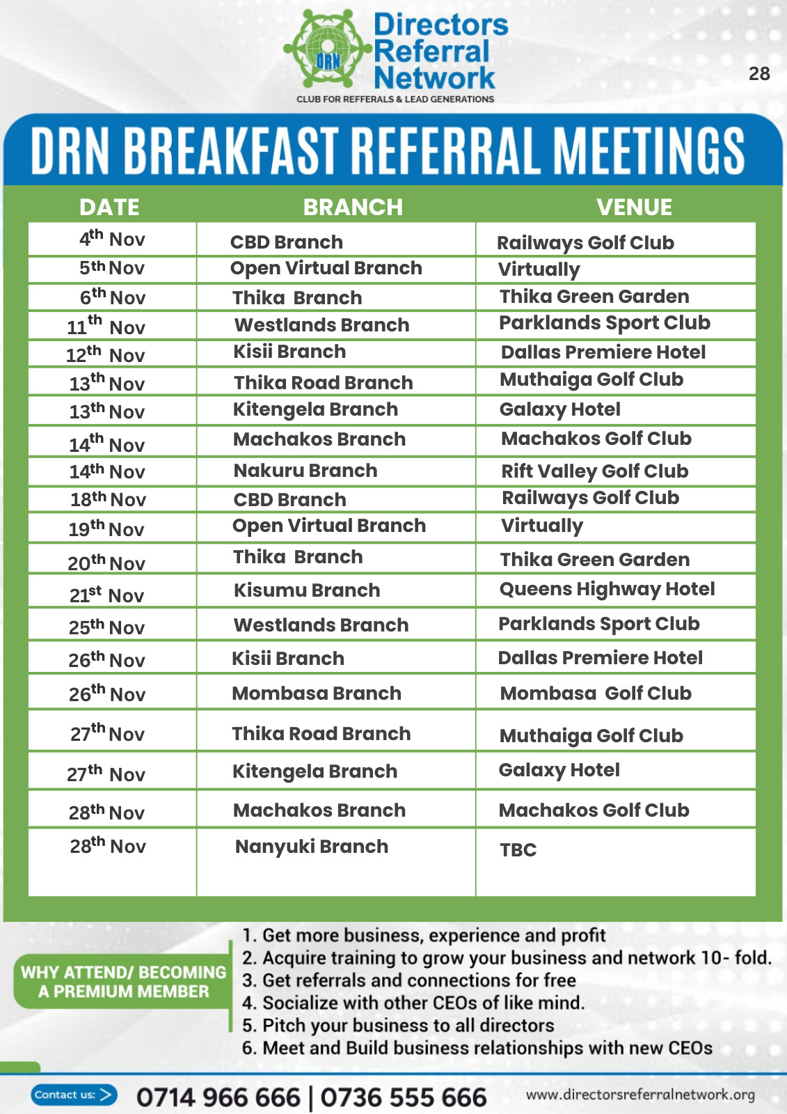 DRN Breakfast Meeting Poster