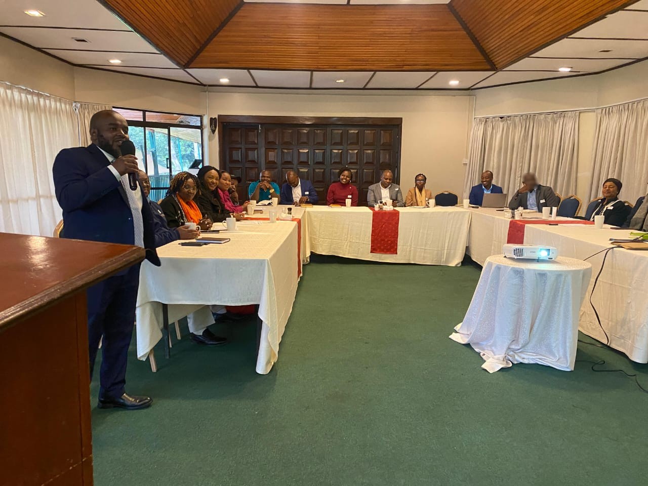 Group networking at DRN roundtable discussion