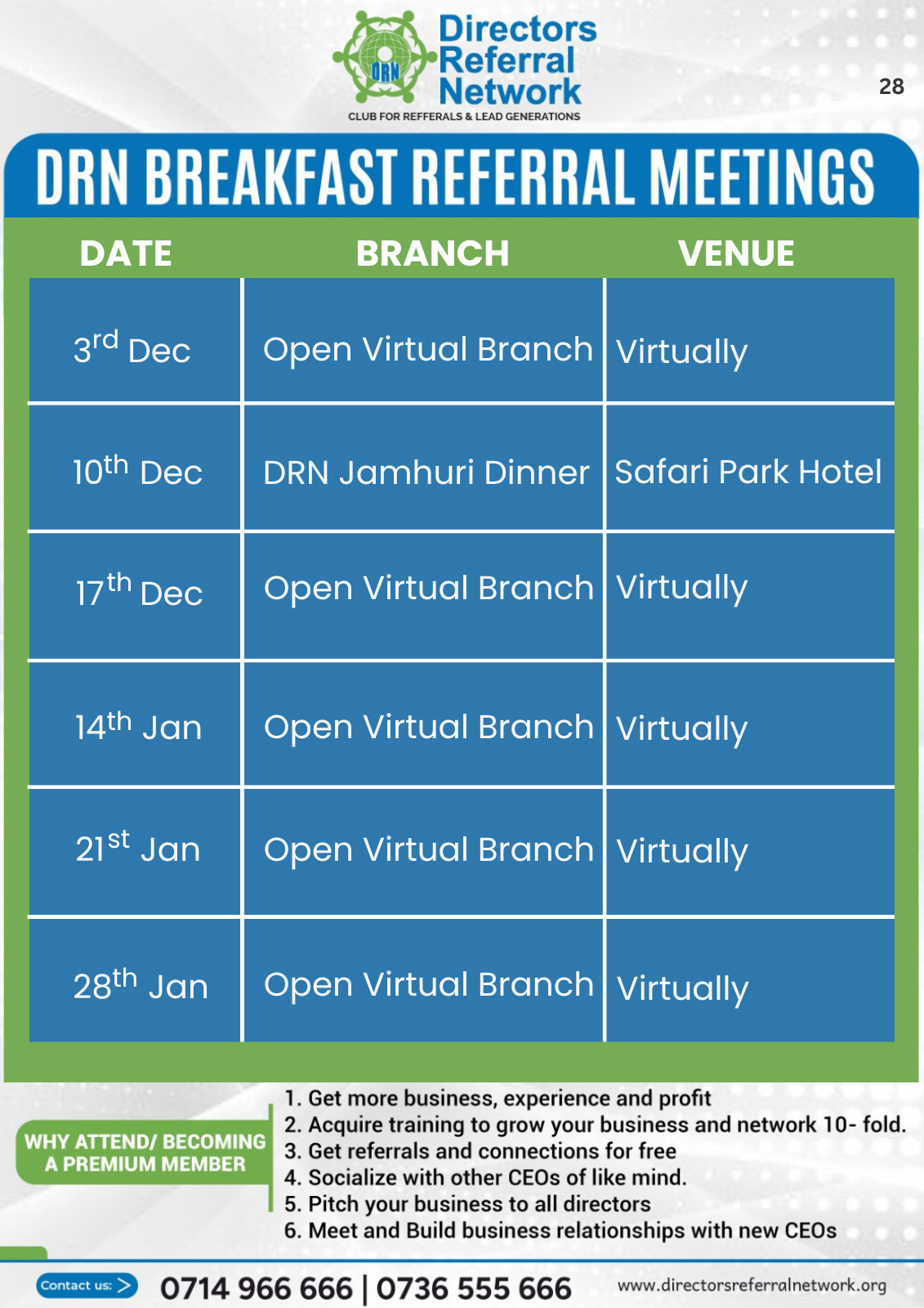 DRN January 2026 Events Calendar